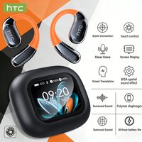Słuchawki bezprzewodowe Bluetooth NE27 z funkcją tłumaczenia AI na ponad 150 języków, słuchawki otwarte na ucho, wyświetlacz LCD Full HD, 50 godzin odtwarzania, niskie opóźnienie, zwiększone komfort i