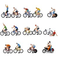 Evemodel modèle Trains HO échelle 1:87 cycliste cavalier photographe 15 positions différentes vélo moto P8722
