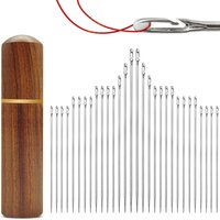 12/30PCS Blind Sewing Needle Quick Automatic Self-Threading Needle Stitching Pins Side Hole Blind for Knitting Mending DIY