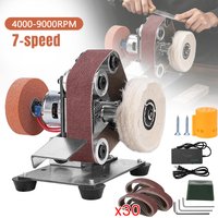Mini Szlifierka Taśmowa Elektryczna Maszyna do Szlifowania i Polerowania z 7 Prędkościami Regulowanymi 4000-9000 RPM z 30 Taśmami Szlifierskimi Narzędzie do Polerowania i Szlifowania DIY