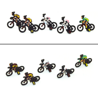AliExpress TERAYSUN 12pcs/lot HO 1:87 Scale Model Bicycle Racing Figures Color Miniature Sports People for Diorama Architecture Racing Scene Making