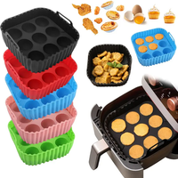 A 2-piece set of silicone baking trays, silicone cake molds, baking trays, doughnut trays, and silicone muffin trays can be wash