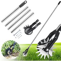Wheeled Manual Edging Machine Grass Trimmer Lawn Edge Grinder Lawn Mower Cutter Weeder Cutting Machine Garden Tool 1.2m/1.6m