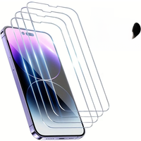 4PCS 9H Hardness Screen Protector For Apple IPhone 13 11 12 Pro Max 15 14 Plus Tempered Glass For 7 8Plus X XR XS Max