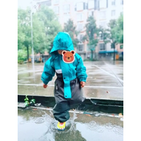 Kids puddles suit baby rainsuit outdoor breathable rainwear boys ski suit outwear girls overall jumpsuit waterproof riancoat