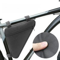 AliExpress Bicycle Triangle Bag Durable Oxford Cloth, Waterproof Cycling Bag Bicycle Storage & Easy Riding Access, Black, Cycling Storage