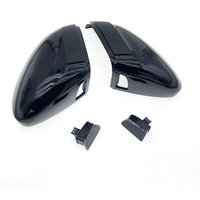 Black Rearview Side Mirror Cover Rear Mirror Cover With lane assist for Passat B8 3G0857537 J 3G0857538 J 3G0 857 537 J 3G0 857