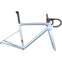 AliExpress MICROCK Full Carbon Fiber HMC T1000 Road Bike Frame Internal Routing Cable Lines Disc Brake With Integrated Handlebar SL8 Model OEM Logo
