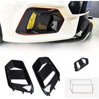 For Ford Focus RS Hatchback Front Fog Light Cover ABS Carbon Fiber Fog Lamp Frame Trim Car Accessories 2015 2016 2017 2018