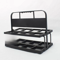 AliExpress Soccers Water Bottle Carrier Countertop Basket Handheld Gym Beer Rack Bike 8 Square Holes for Football Team Sports Hockey Soccer