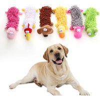 One Plush Toy With A Dog Gnawing And Making Sounds Pet Dog Toy Sound Plush Toy Mop Fur Shell Frog Hippo Teeth Grinding Supplies