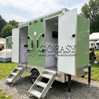 Luxury Portable Restroom Trailer Eco-Friendly Mobile Toilet for Camping Events & Construction Sites