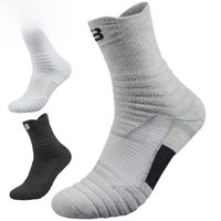AliExpress 2 Pairs Large Plus Mens Outdoor Sports Elite Basketball Sock Cycling Compression Socks Cotton Towel Bottom Men's Socks Size47,48