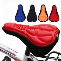 AliExpress NONE Soft 3D Bicycle Cushion Cover MTB Bike Padded Thickened Sponge Foam Comfortable Saddles Mat Bike Saddle Seat Cycling Accessories