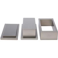 2X4in Rosin Machine Pre-Pressing Plate Pure Aluminum Pre-Pressing Mould Plate with Silicone Box