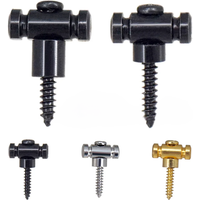 2Pcs Guitar Roller String Trees Retainer With Screws Metal For Electric Guitar Crimping Clasp Electric Guitars Parts
