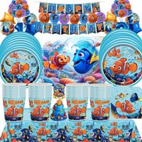 Finding Nemo Birthday Decoration Angle Disposable Tableware Cup Plate Tablecloth Baby Shower Kids Girls Boys Party Supplies