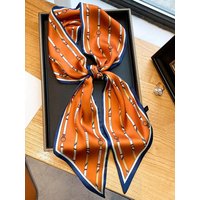 Belt Print Silk Scarf Fashionable Neckerchief Ideal For Going Out & Dressing Up Your Look Bandana,Hair Band,Head Band