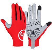AliExpress NONE Full Finger Cycling Gloves Touch Screen Anti-slip Bicycle Lycra Fabric Mittens Bicicleta Road Bike Long Gloves