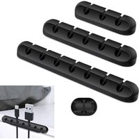 Cable Organizer Management Wire Holder Flexible USB Cable Winder Tidy Silicone Clips For Mouse Keyboard Earphone Protector Clip