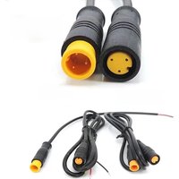 AliExpress QvvCev M8 waterproof 3 Pin Electric Bicycle Joint Plug male female 3pin Connector eblike Scooter Brake Cable 24awg 28awg M20