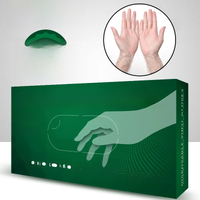 100 Pieces Disposable PVC Gloves Transparent Thickened Plastic Household Catering Baking Beauty Cleaning Gloves Living Supplies