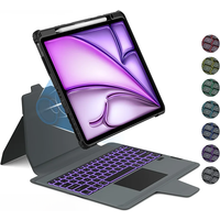 Magnetic Keyboard Case for iPad Pro 13 M4 Air 11 2024 Nillkin Detachable Backlight iPad Cover Multi-Touch for iPad Pro 11 inch