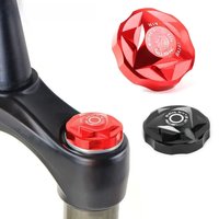 AliExpress NONE MTB Bicycle Black Red Fork Cover Cap Aluminum Alloy Air Fork Nozzle Cover Shock Absorption Front Fork Shoulder Gas Caps Cover