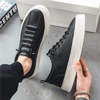 Spring New Men Shoes Fashion Lace-up Men Sneakers Designer Leather Casual Shoes comfortable Outdoor Men Running Shoes Tenis 2025