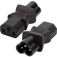 Black PVC copper 2.5A/10A 250V IEC320-C6 to C13 plug socket converter male to female PDU UPS Cabinet Server conversion plug