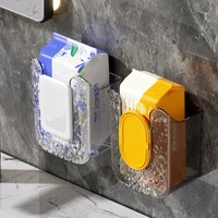 Punch-Free Toilet Paper Holder Box Waterproof Storage Toilet Paper Storage Rack Paper Towel Kitchen Bathroom Storage Box Tools