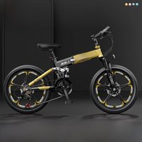 AliExpress smvp Cooya Children's Bicycle 6-12 Years Old Dual Disc Brake Dual Shock Absorption Folding Variable Speed Mountain Bike 20/22 Inches