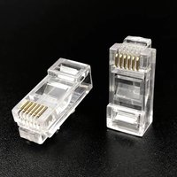 10PCS RJ12 6P6C Connector Long Body RJ11 6-Core Telephone Cable UTP Modular Plug L=22.45mm