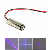 Focusable Adjustable 405nm Violet Blue Laser Module Dot/Line/Cross 10mw/20mw/50mw Aligment Lights 3-5V 12*25
