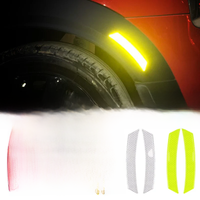 Car Bumper Reflective Warning Strip Sticker Wheel Rim Eyebrow Warn Light Reflector Protective Sticker Scratch Paster Accessories