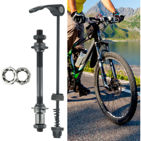 AliExpress SPORTARC 1set Bicycle Axle Front Rear Quick Release Skewers With 25m(1/4)Hub Bearings Replace Hollow Shaft Quick Release Rod Cycling Part