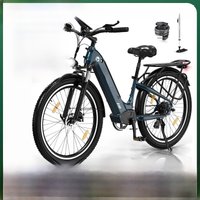 AliExpress HITWAY 26x3.0 Electric Bike, 250W City Cruiser E bike, 48V 18Ah Removable Battery Max.Range 55-80KM, Shimano 7-Speed