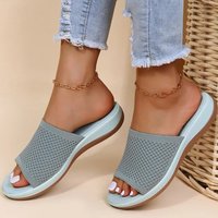 Fashion Sandals Shoes Women Wedge Walking Shoes Soft Slide Women's Sandals Non-Slip Beach Footwear Sandalias Mujer Female