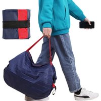Reusable Shopping Bag for Women large Tote Bags Lady foldable Eco Travel Market handbags Portable Shopper Bags Zipper Organizers