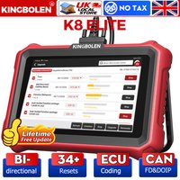 lifetime free Kingbolen K8 Elite Bidirectional Scan Tool, 34+ Services, ECU Coding Full System Support CANFD&DoIP, FCA