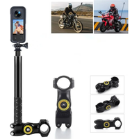 AliExpress CAMOLO Motorcycle Bike Adjustment Handlebar Mount Invisible Selfie Stick Bicycle Monopod for GoPro 12 Insta360 One R Camera Accessories