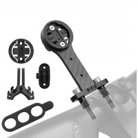 AliExpress NONE 3K Carbon Bicycle Computer Mount Bike Stem Extender Handlebar Torch Holder Cycling Camera