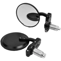 AliExpress JPMotor Accessories Motorcycle Spare Parts Black for Halley MSX125 NK150 Retro Motorcycle Modify Handlebar Rearview Mirror E-Bicycle Bar End Mirrors