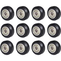 5/10/24PCS CNC POM Wheel Pom Pulley Wheel With 625ZZ Idler Pulley Gear Passive Round Wheel Perlin Wheel for Ender 3 CR10 Profile