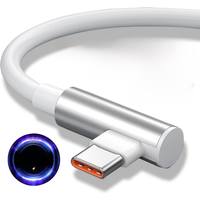 PD3.0 120W 6A USB Super Fast Charger For Xiaomi Mi 12 11 POCO X5 X4 Pro Redmi Note 8 9 10 11 90 Degree Type C Charging Cable