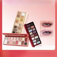 Cheeryep QianYan 16Colors Eye Shadow Palette Pink Brown Cowboy Blue Smoky Christmas Multicolor Matte Pearl Y2K Eye Makeup