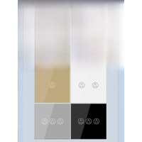 LOUYSGEN EU Doorbell Switch No Neutral Wire 1Way 500W Glass Panel Touch Sensor Switch 110/220V Hotel Home Backlight 1/2/3Gang