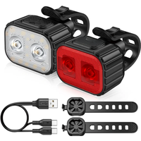 AliExpress CYCLAMI TOPRIDE Bike Light Q4 LED Bicycle Front Rear light USB Charge Headlight Cycling Taillight Bicycle Lantern Bike Accessories Lamps