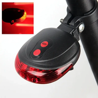 AliExpress NONE 5 LED Bike Tail Lamp Night Riding Laser Light Outdoor Cycling Waterproof Safety Warning Taillight