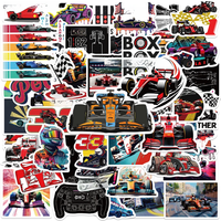 AliExpress PickJoy 50pcs F1 Formula One Cool Speed Racing Stickers For Decoration Motorcycle Car Laptop Bike Case Suitcase Water Bottl DIY Decals